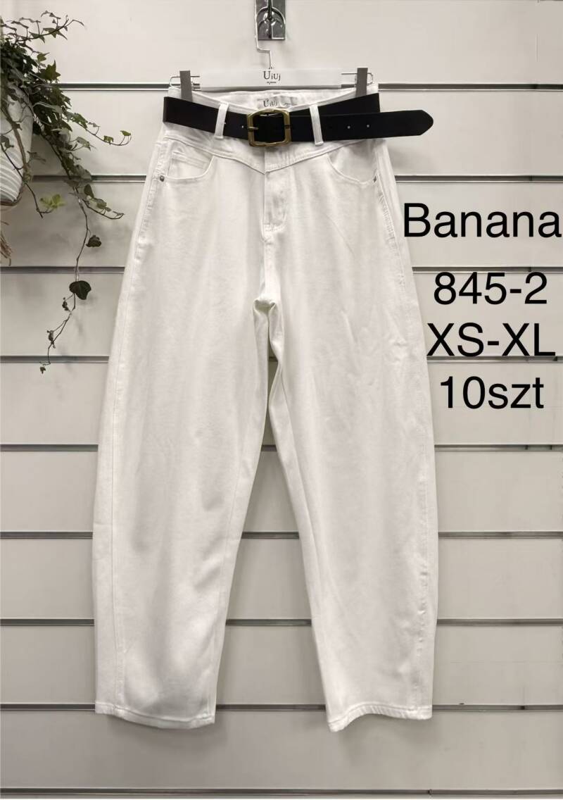 Spodnie damskie jeansy Roz XS-XL, 1 Kolor Paczka 10 szt